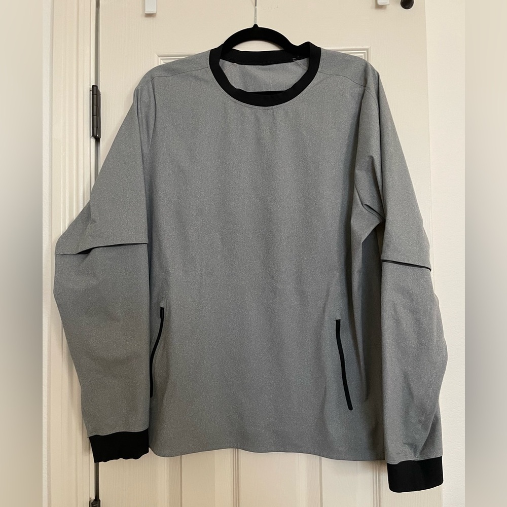 Lululemon Mens Gray Long Sleeve Reform Pullover Sweatshirt
